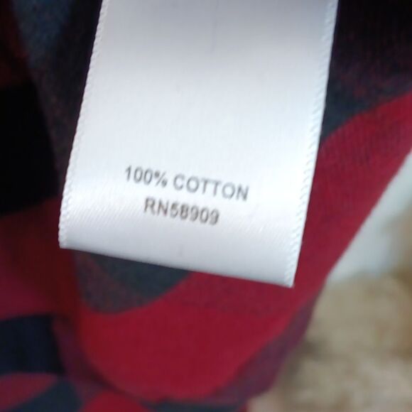 Roundtree & Yorke Men Red and Black Plaid Pajama Set Sz L - Picture 15 of 16